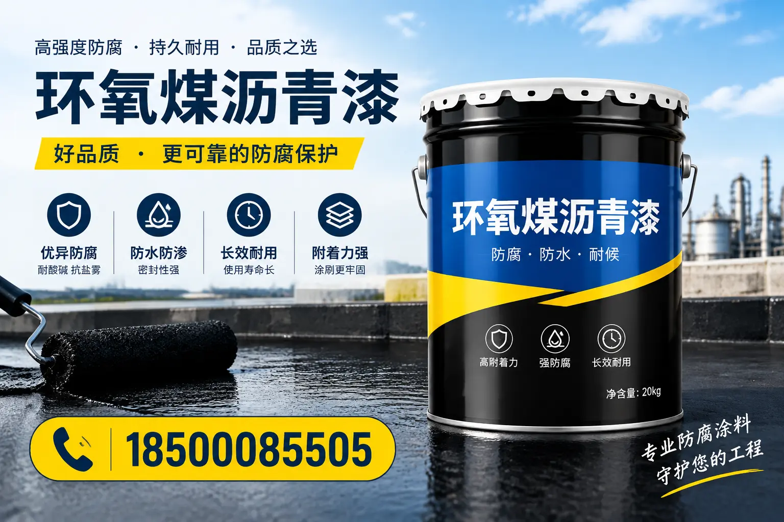 选择环氧煤沥青漆的五大理由,昌江客户必知